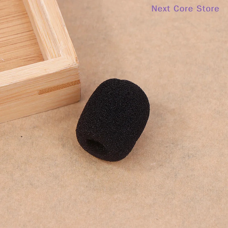10-Pack Black Sponge Mic Covers for Helmet Bluetooth Intercoms Microphone Sponge Cover HIP