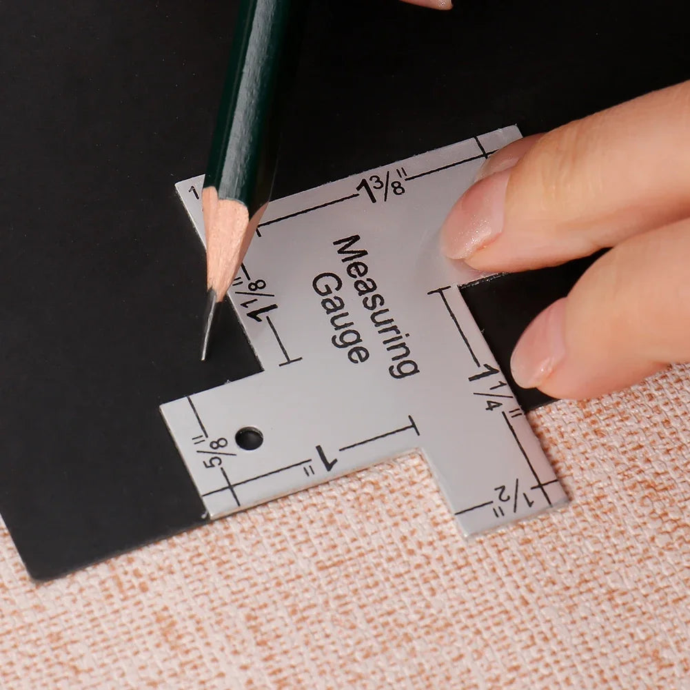 1pc Metal Measuring Gauge Quilting Ruler Hand Sewing Templates Ruler Sewing Gauge for Patchwork Sewing Tool Accessory HIP