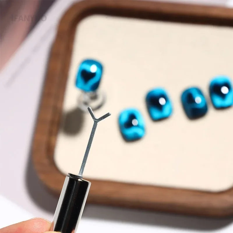 Love Cat's Eye New Nail Tool Special Y-shape Clip Magnet Wire Magnet Stick Bar Combination Magnetic Nail Art Accessories Tools HIP