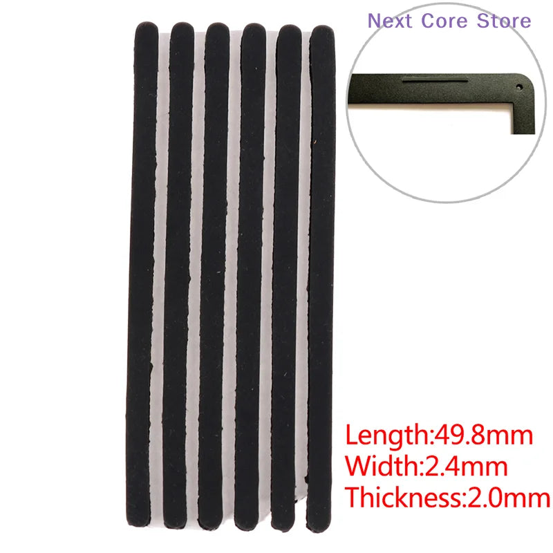 6-Pack Black Rubber Laptop Foot Pads – Screen Frame Replacement Laptop Replacement Parts HIP