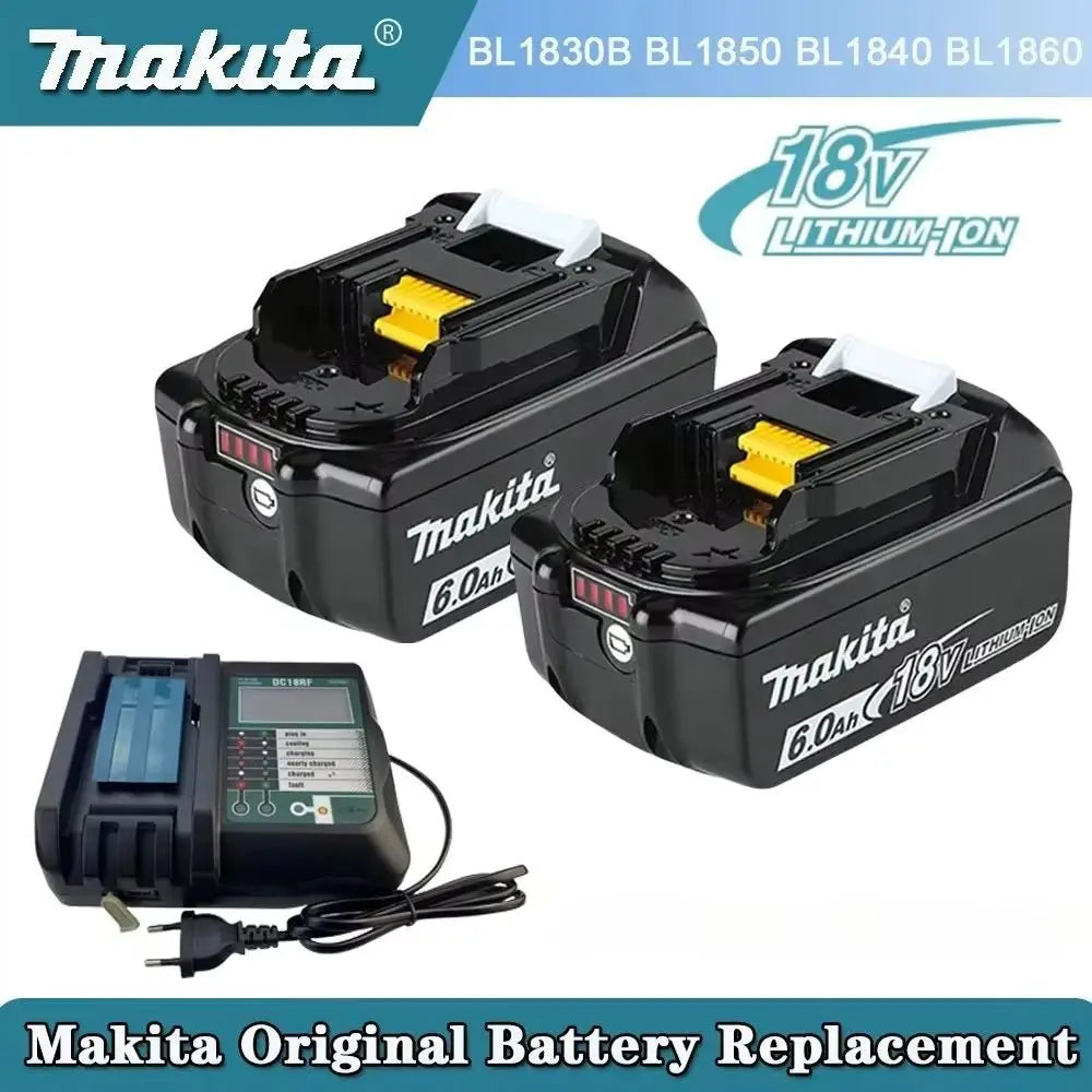 Makita 18V 6.0Ah Battery BL1850B – Li-Ion BL1860 Compatible Power Tool Battery HIP