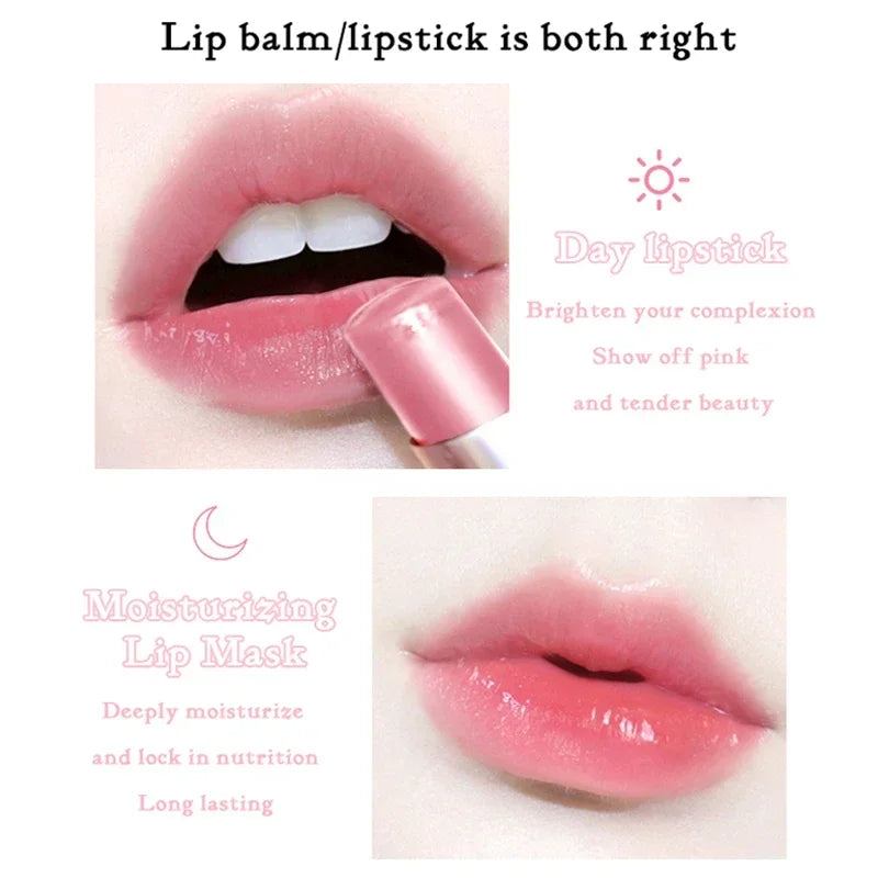 Lambskin Satin Heel Temperature Change Lip Balm, Jelly Lipstick, Non-stick Cup, Fake Makeup Artifact, Discoloration Lipstick HIP