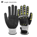 Level 5 Cut-Resistant Work Gloves – Anti-Impact TPR Nitrile Safety Work Gloves HIP M