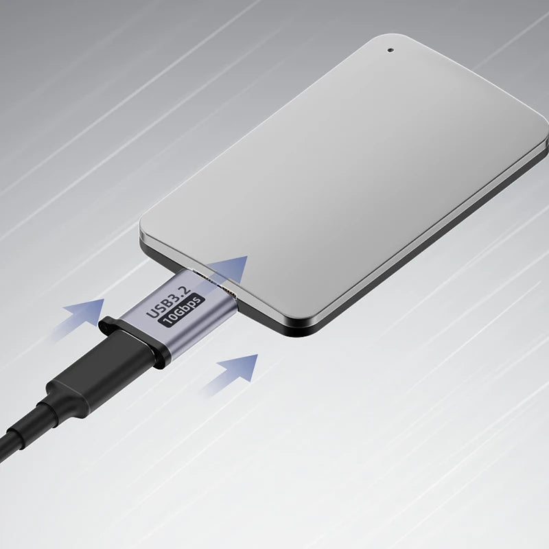 Micro B to USB-C & USB-A Adapter for HDD SSD Data Transfer USB Cable Adapter HIP