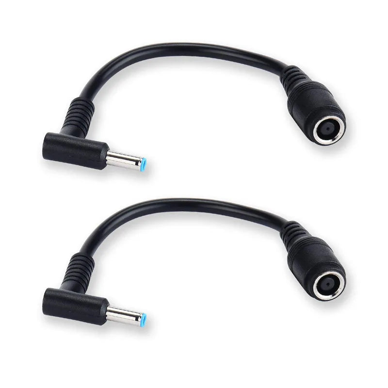 HP Dell Laptop Power Cable 7.4x5.0 to 4.5x3.0 Elbow Adapter Laptop Power Cable HIP
