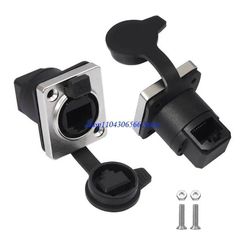 RJ45 Cat6 Panel Mount Coupler – Waterproof Female Adapter Network Coupler Adapter HIP
