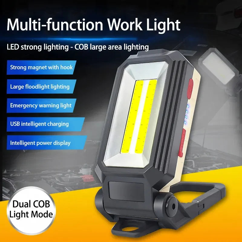ESMARTER COB LED Magnetic Work Light – Camping Lantern & Flashlight LED Work Lantern HIP