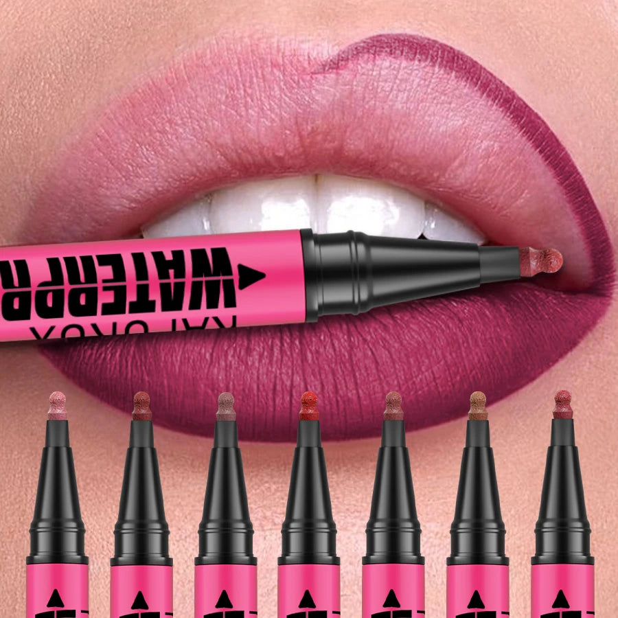 1PC Liquid Matte12-Color Lipliner Pencil Waterproof Plumping Stain Lipstick Natural Lip Liner Outline Lips Contour Makeup HIP