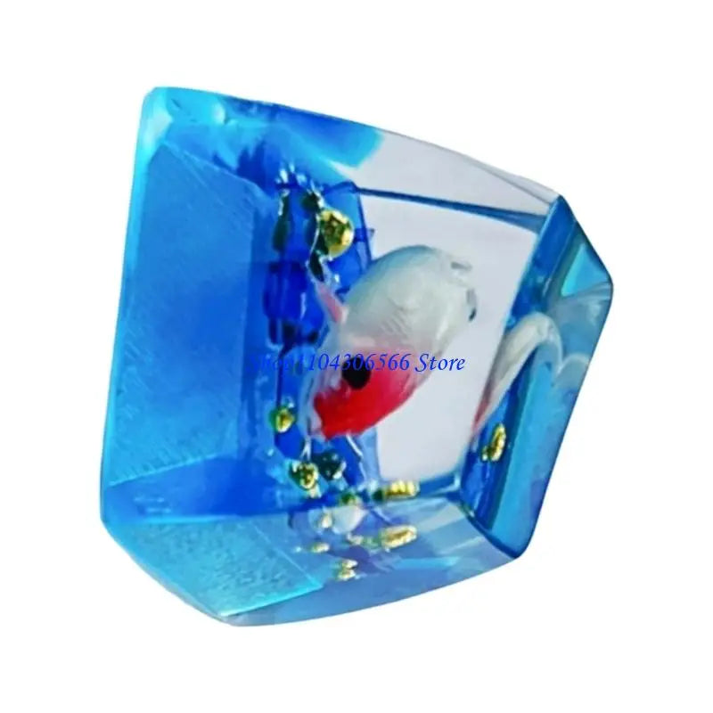 Handcrafted Fish Resin Keycap – 4 Colors | Mechanical Keyboard Artisan Keycap HIP
