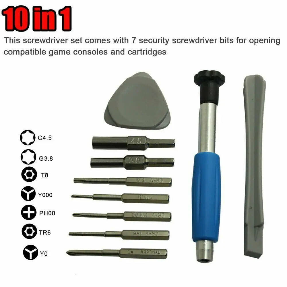 10-in-1 Game Console Screwdriver & Repair Tool Kit Screwdriver Repair Kit HIP