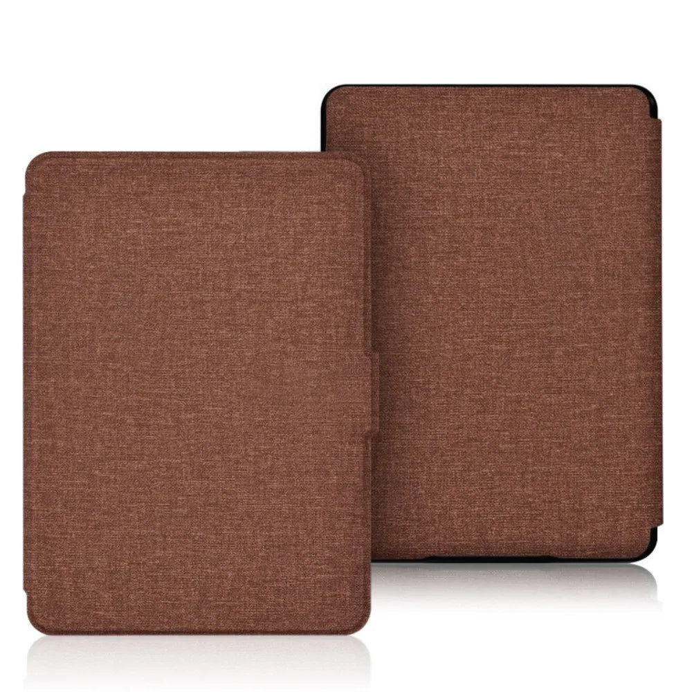 Kindle 2024 12th Gen Folio Case – Auto Sleep/Wake PU Leather E-Reader Folio Case HIP Brown for Kindle 2024