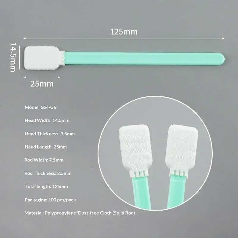 100-Pack Dust-Free Foam Swabs – Printer Head & Screen Cleaning Printer Cleaning Swabs HIP A2