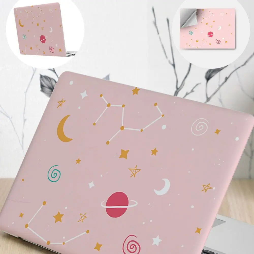 Cute Cat 15" Laptop Skin – A+C Side Cover, Waterproof PVC Laptop Skin Decal HIP