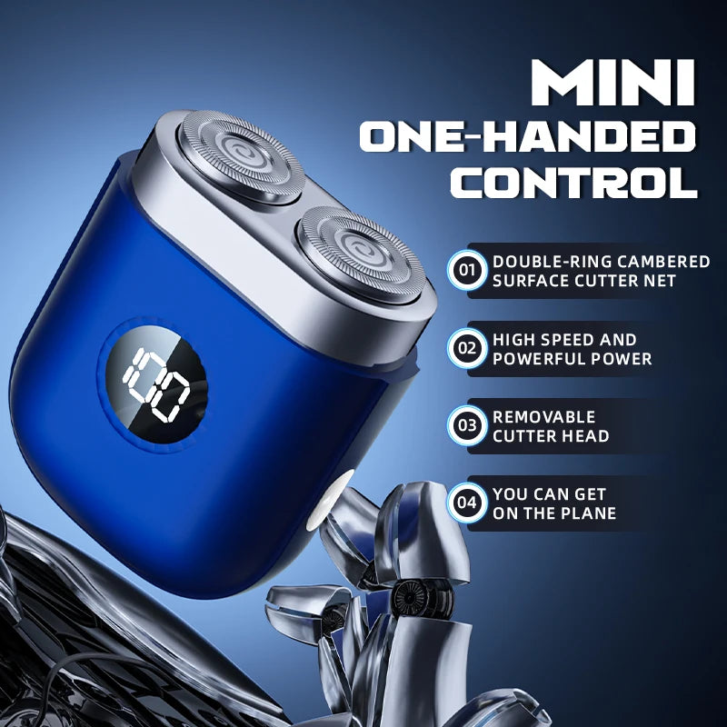 Men's Mini Twin-Blade Electric Shaver – USB Rechargeable Electric Shaver HIP