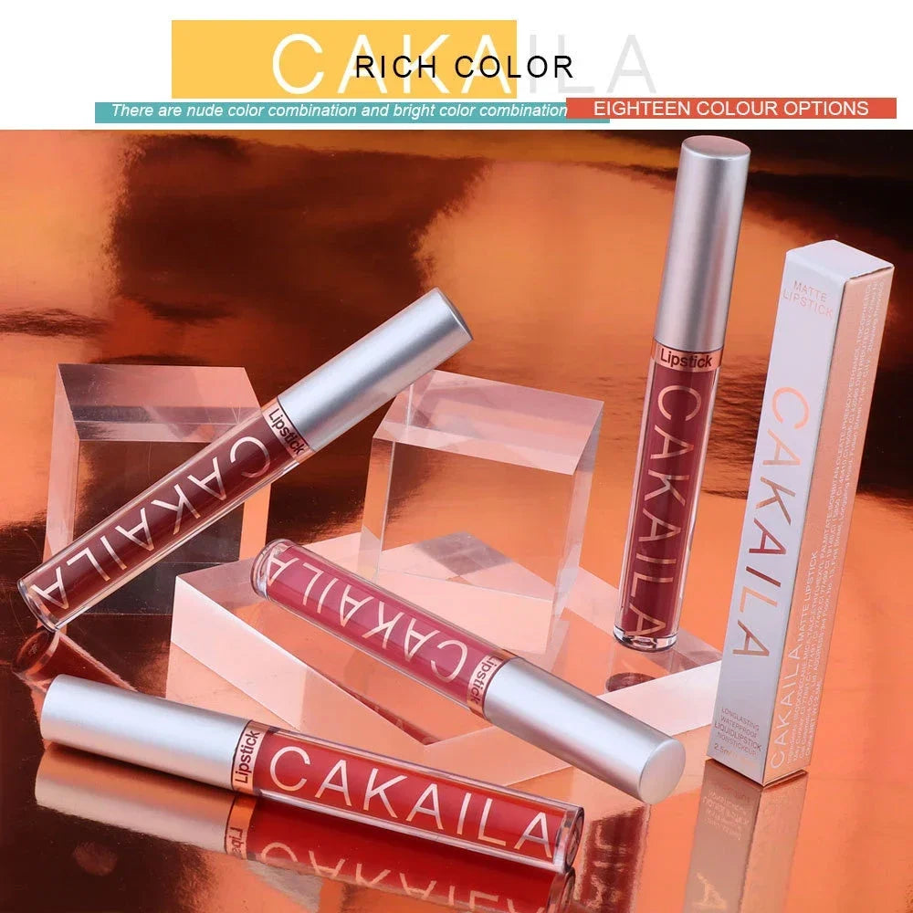 Matte Velvet Lip Glaze Waterproof Long Lasting Not EasyTo Fade Lip Gloss Silky Smooth Lipstick Makeup Sexy Women Lip Balm Gift HIP
