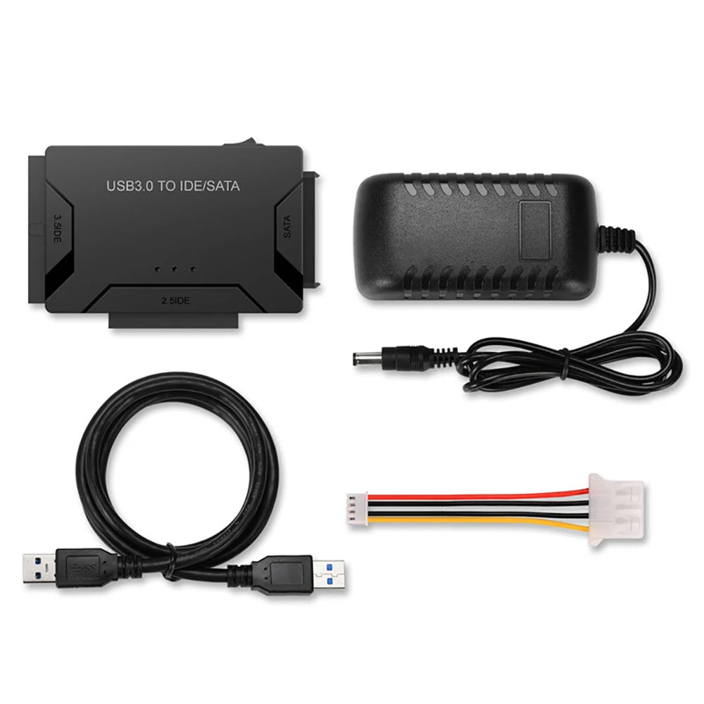 USB 3.0 to SATA & IDE Adapter – HDD SSD Converter | OULLX Hard Drive Adapter HIP