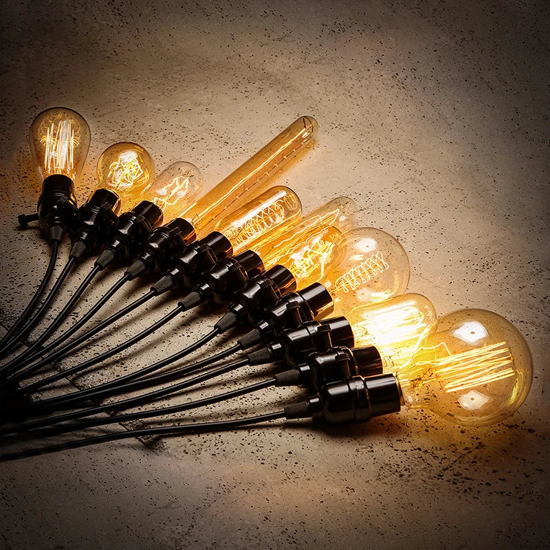 4-Pack Retro Edison Filament Bulbs E27 40W ST64 G95 Vintage Edison Filament Bulbs HIP
