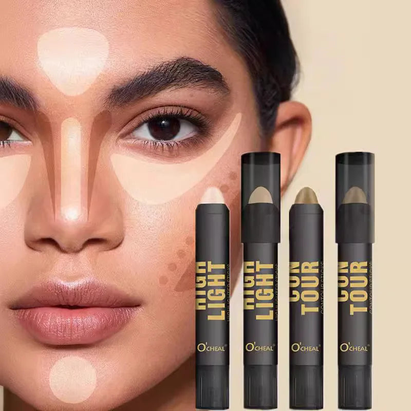 OCHEAL Contour Stick Highlighter & Concealer for Face Sculpting Contour Highlighter Stick HIP