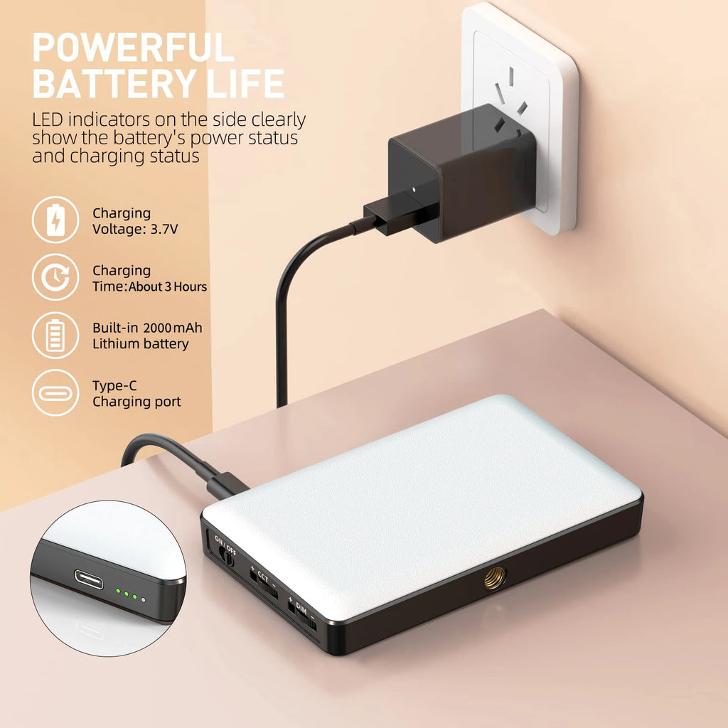 Mini Clip-On LED Selfie Fill Light – Rechargeable & Dimmable LED Selfie Fill Light HIP