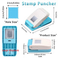 2-in-1 Postage Stamp Shape Paper Punch – DIY Craft Tool Paper Craft Punch HIP 2.1CM x 2.6CM