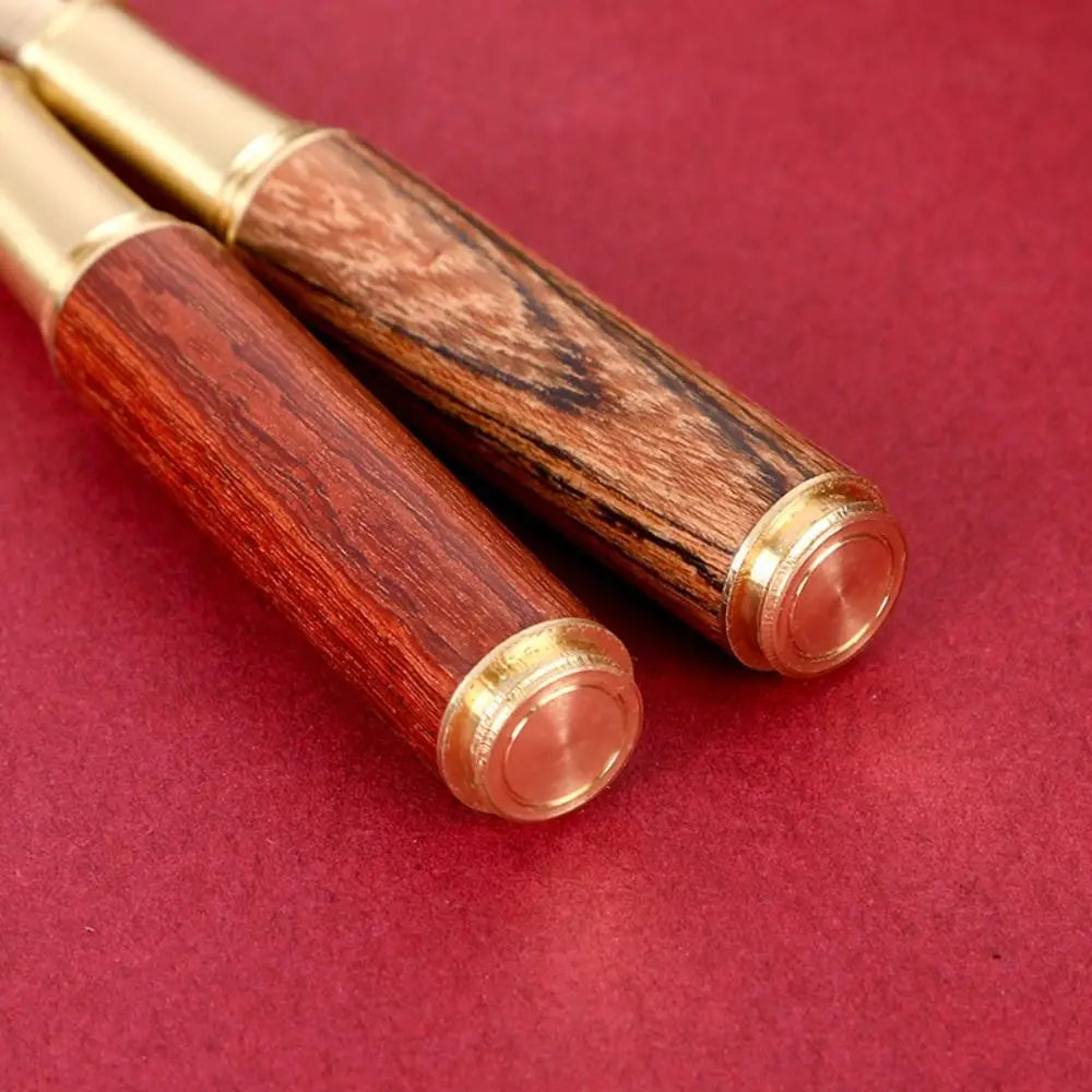 Vintage Brass & Sandalwood Mini Pocket Gel Pen | Gift Mini Pocket Pen HIP