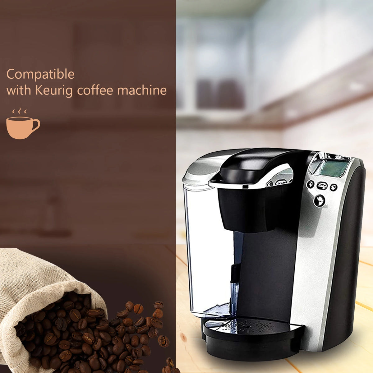 12 Pack Coffee Replacement Filter Coffee Filter Compatible with Keurig Coffee Maker Machine Coffee Machine Accessory HIP