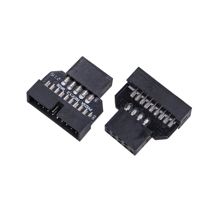 USB 9-Pin to 19-Pin Motherboard Header Splitter Adapter | OULLX USB Header Adapter HIP