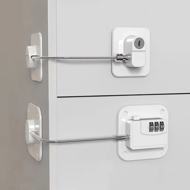Combination Fridge & Cabinet Lock – Child Safety, Easy Install Cabinet Safety Lock HIP