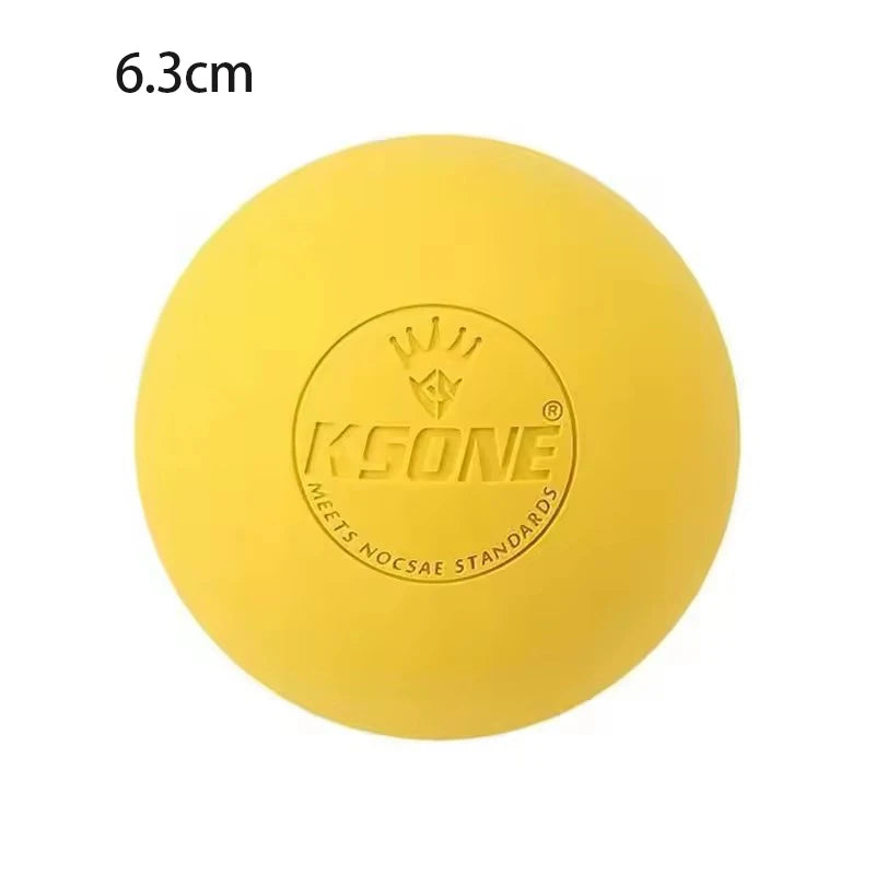 Rubber Fascia Massage Ball – Lacrosse Ball for Yoga & Recovery Fascia Massage Ball HIP 1yellow