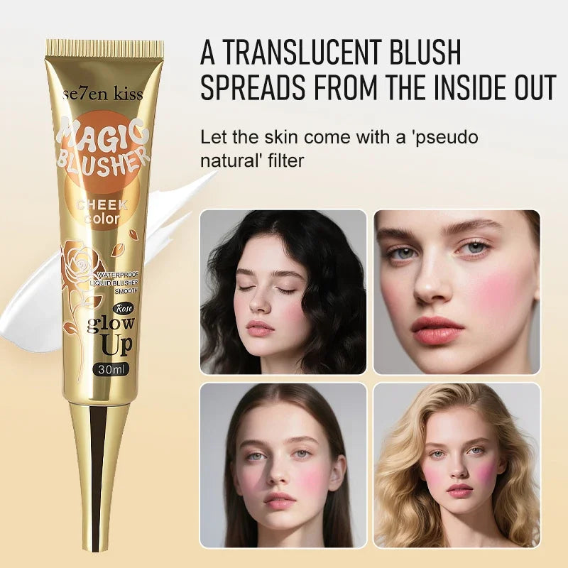 Se7en Kiss Gradient Blush Cream – Waterproof Liquid Blusher Liquid Blush Cream HIP