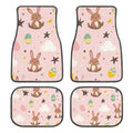 Easter Bunny Car Floor Mats Set of 4 – Non-Slip Universal Car Floor Mats HIP 1 One Size