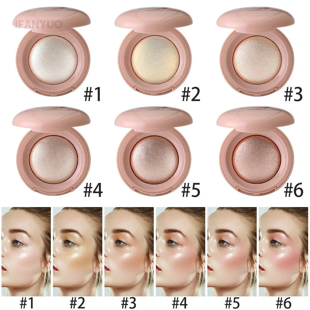 Highgloss Makeup Highlighter Smooth Mashed Potato Texture Highlight Pearlescent Contour Long-lasting Waterproof Body Highlight HIP