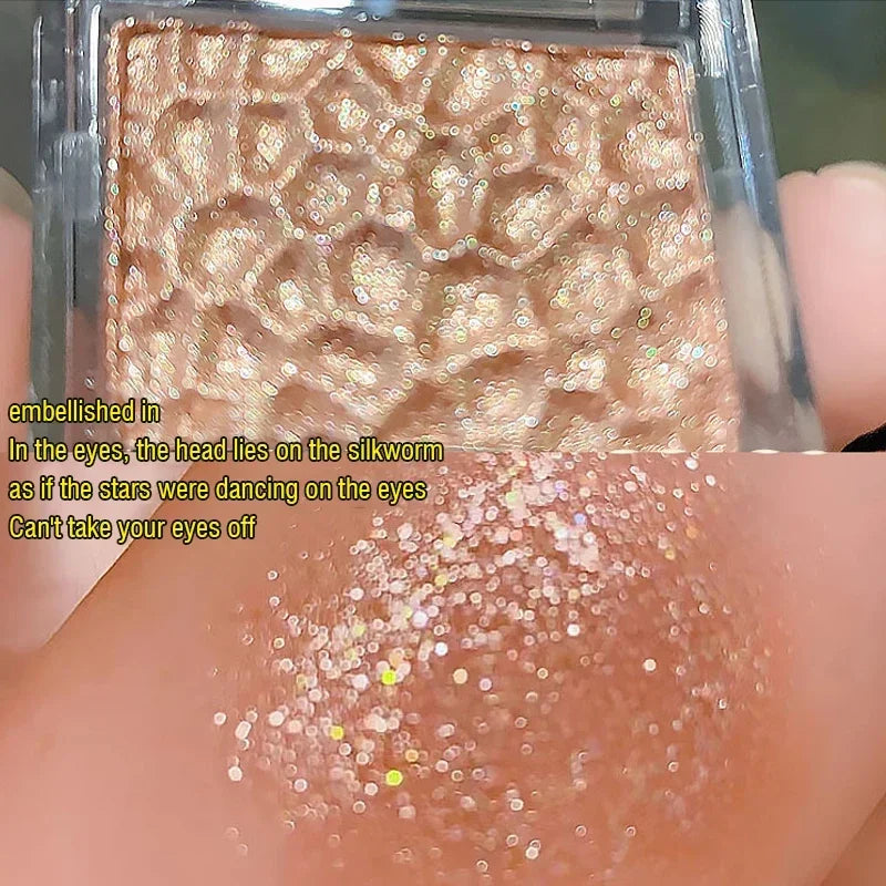 Mashed Potato Highlighter Palette Polarized Glitter Eyeshadow Powder Makeup Glow Face Body Shimmer Shine High Light Cosmetics HIP