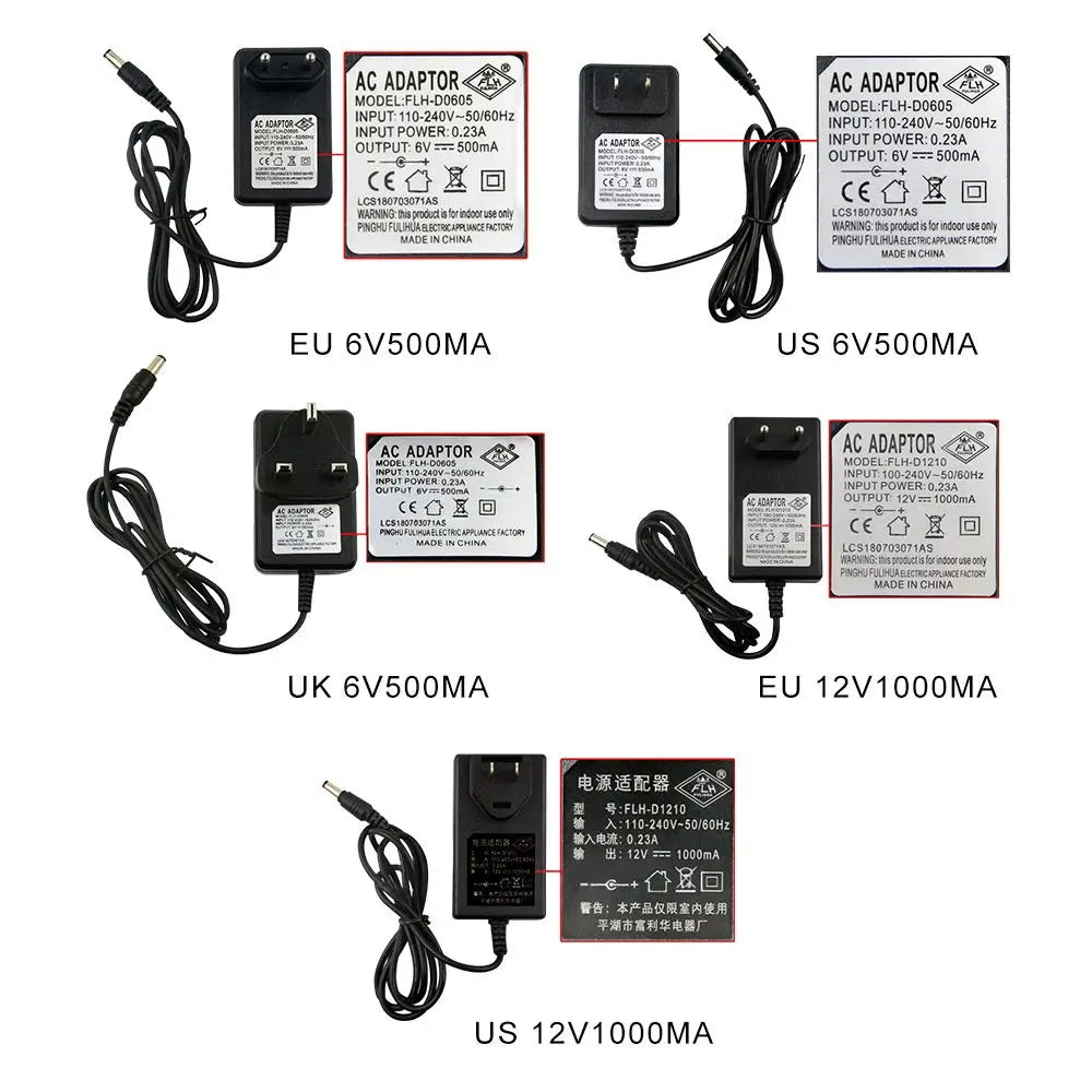 6V 12V Multi-Standard Lead-Acid Battery Power Adapter Charger Battery Charger Adapter HIP
