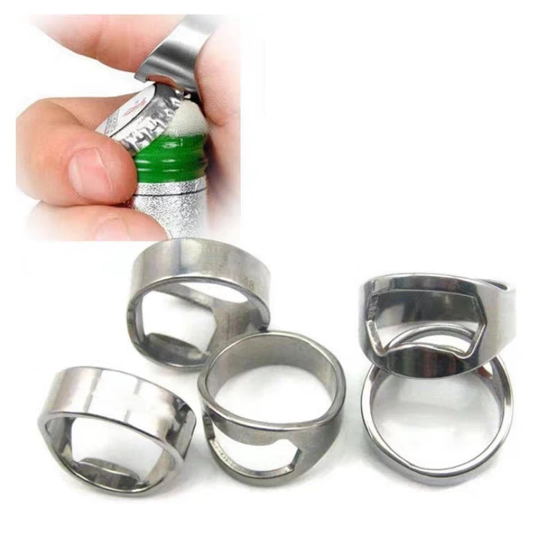 Stainless Steel Ring Bottle Opener – Beer & Wine | Barmaid Bottle Opener HIP