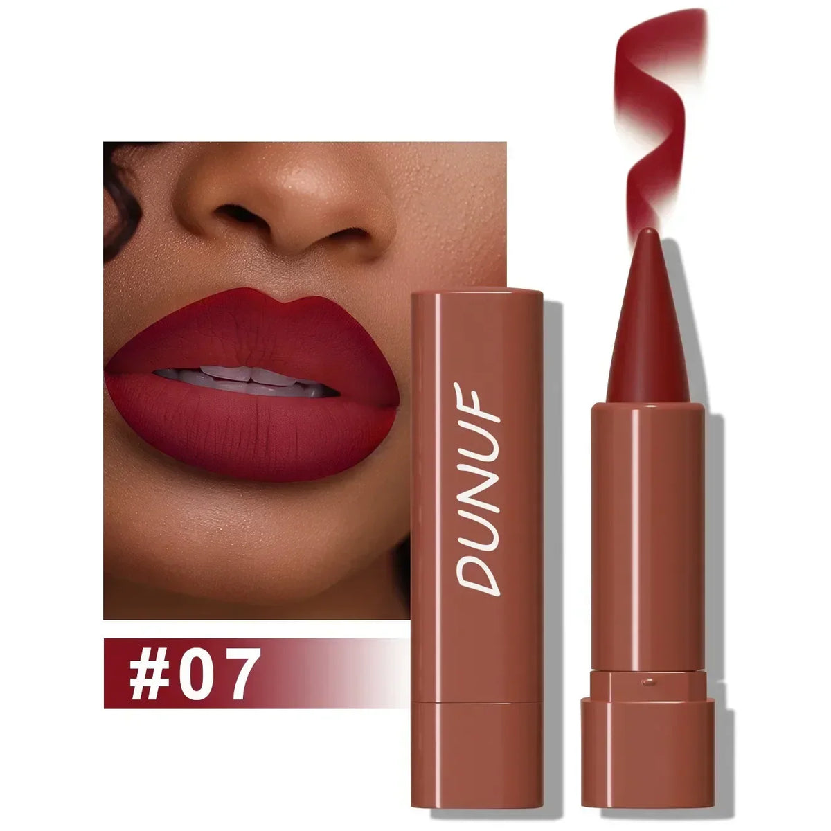 9 Colors Gradient Lip Liner Matte Black Brown Velvet Lipstick Waterproof Non Sticky Contouring Tint Lipliner Crayon Lip Makeup HIP 07