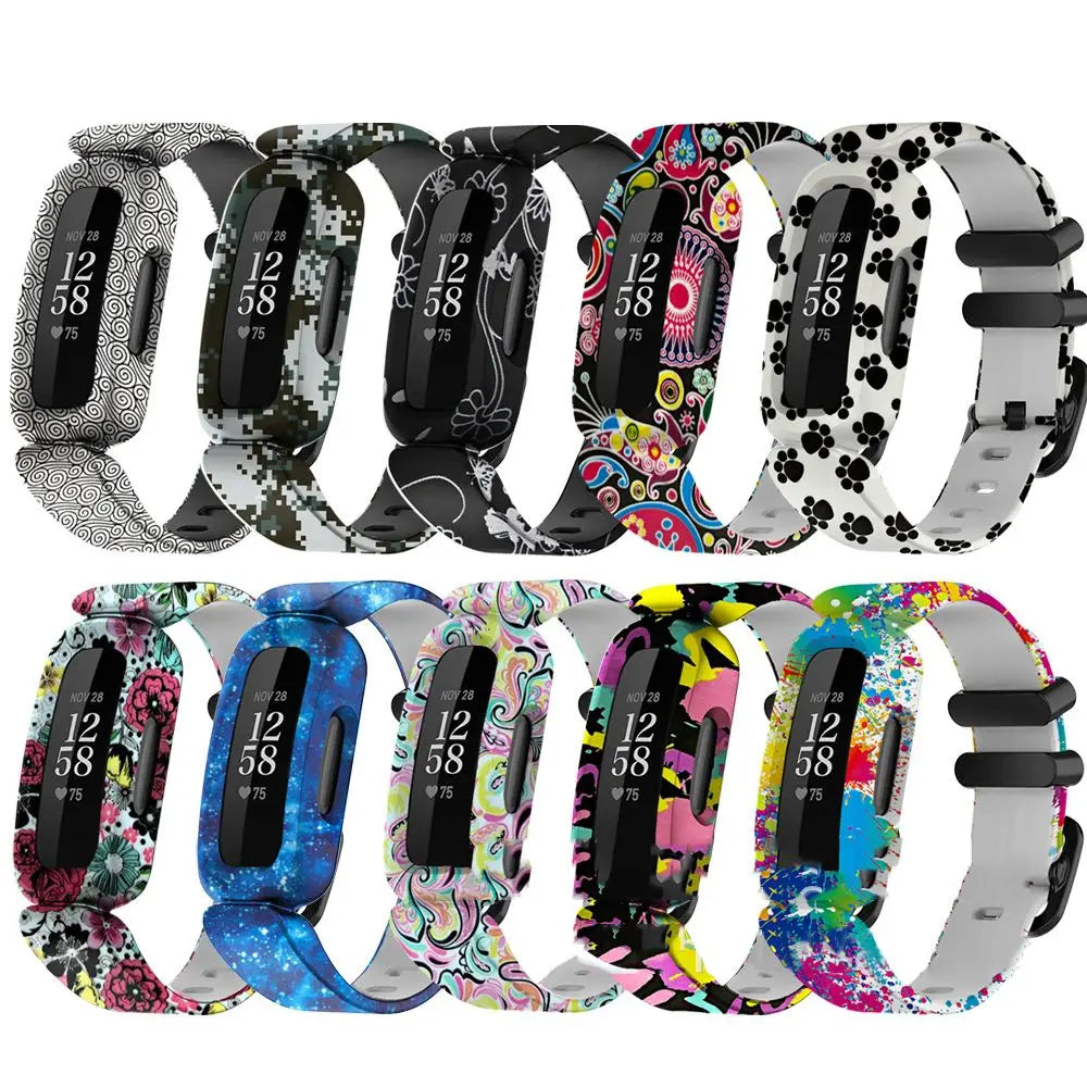 Silicone Band for Fitbit Ace 3 & Inspire 2 – Kids Strap Watch Replacement Band HIP