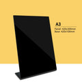 Freestanding Acrylic Chalkboard Sign – Erasable A3 A4 A5 A6 Tabletop Chalkboard Sign HIP A3