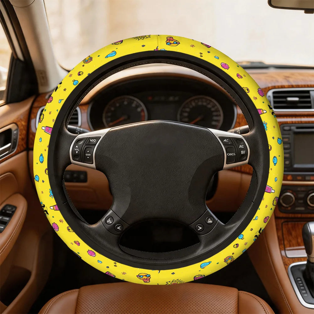 Summer Fun Steering Wheel Cover – Fits Most Vehicles Steering Wheel Cover HIP