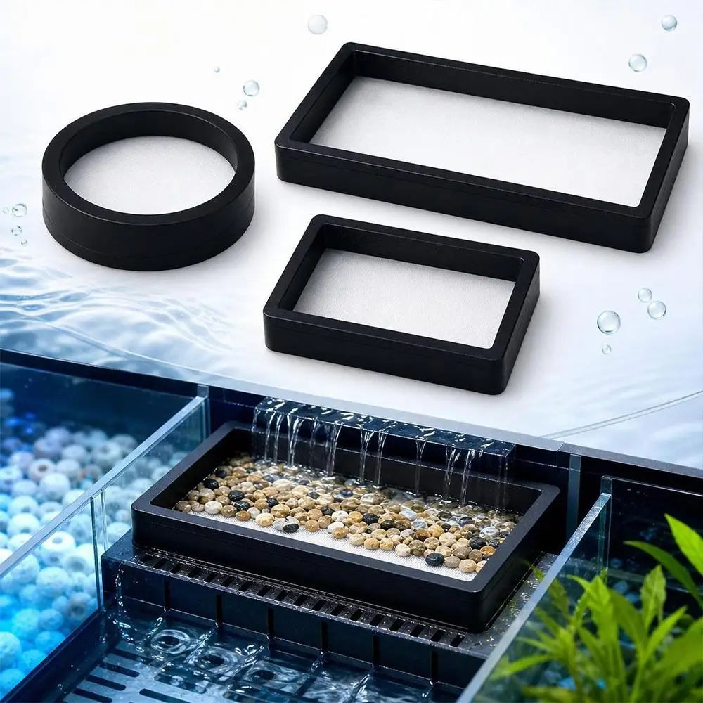 PVC Aquarium Filter Screen Tray – 150 Mesh Nylon, Reusable Aquarium Filter Tray HIP