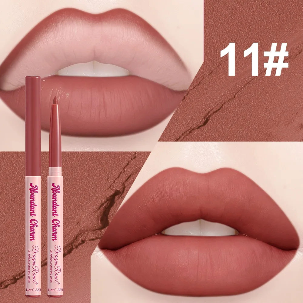 Matte Velvet Lip Liner Pencil Waterproof Precise Outline Lipstick Pen Shaping Plump Lips Contour Sexy Red Lasting Lip Makeup HIP 11