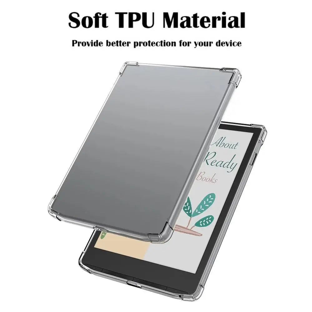 TPU Clear Airbag Case for Pocketbook InkPad 4 / Color 2/3 7.8" eReader Protective Case HIP
