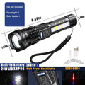ESMARTER 30W LED Flashlight 1000 Lumens Rechargeable Zoomable LED Flashlight Torch HIP A76