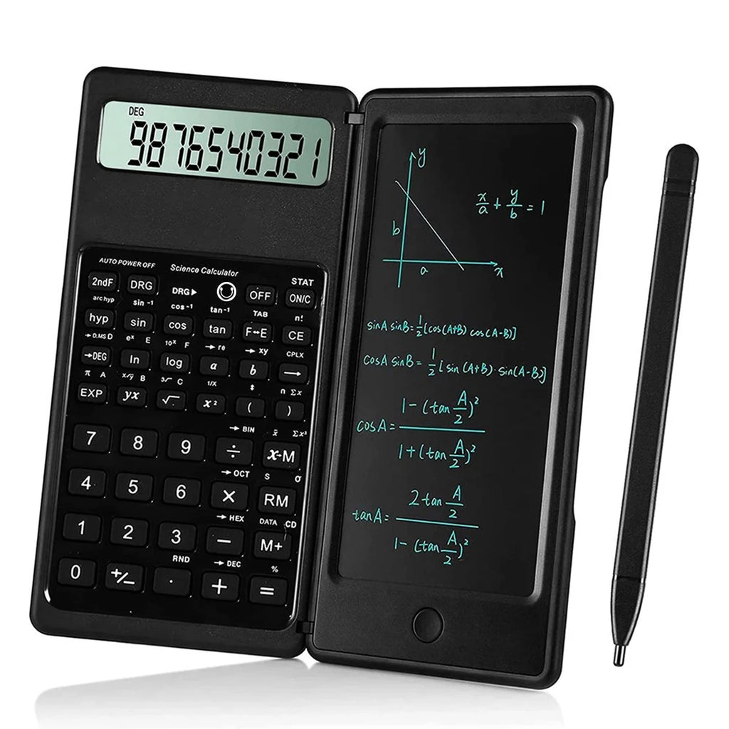 6.5" Folding Calculator & LCD Writing Tablet with Stylus Calculator Writing Tablet HIP