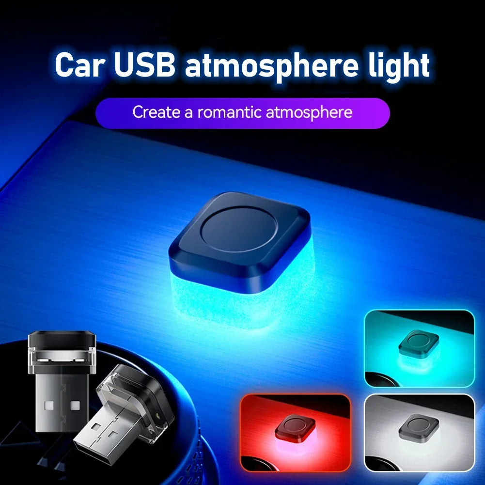 New USB Car Interior Ambient Atmosphere Light LED Signal Lights Auto Reading Lamp Home Decoration Accessories Night Light HIP