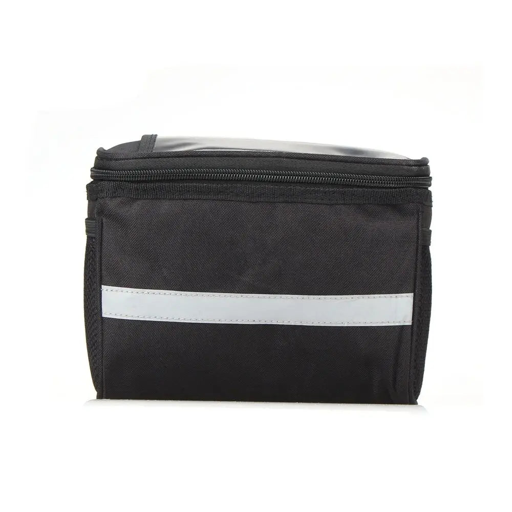 Reflective Bicycle Handlebar Bag – Waterproof Front Pannier Bicycle Handlebar Bag HIP WHITE