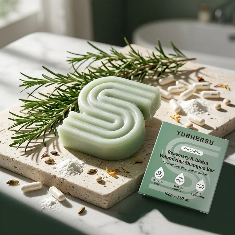 Rosemary & Biotin Shampoo Bar – Strengthen & Nourish Hair Solid Shampoo Bar HIP