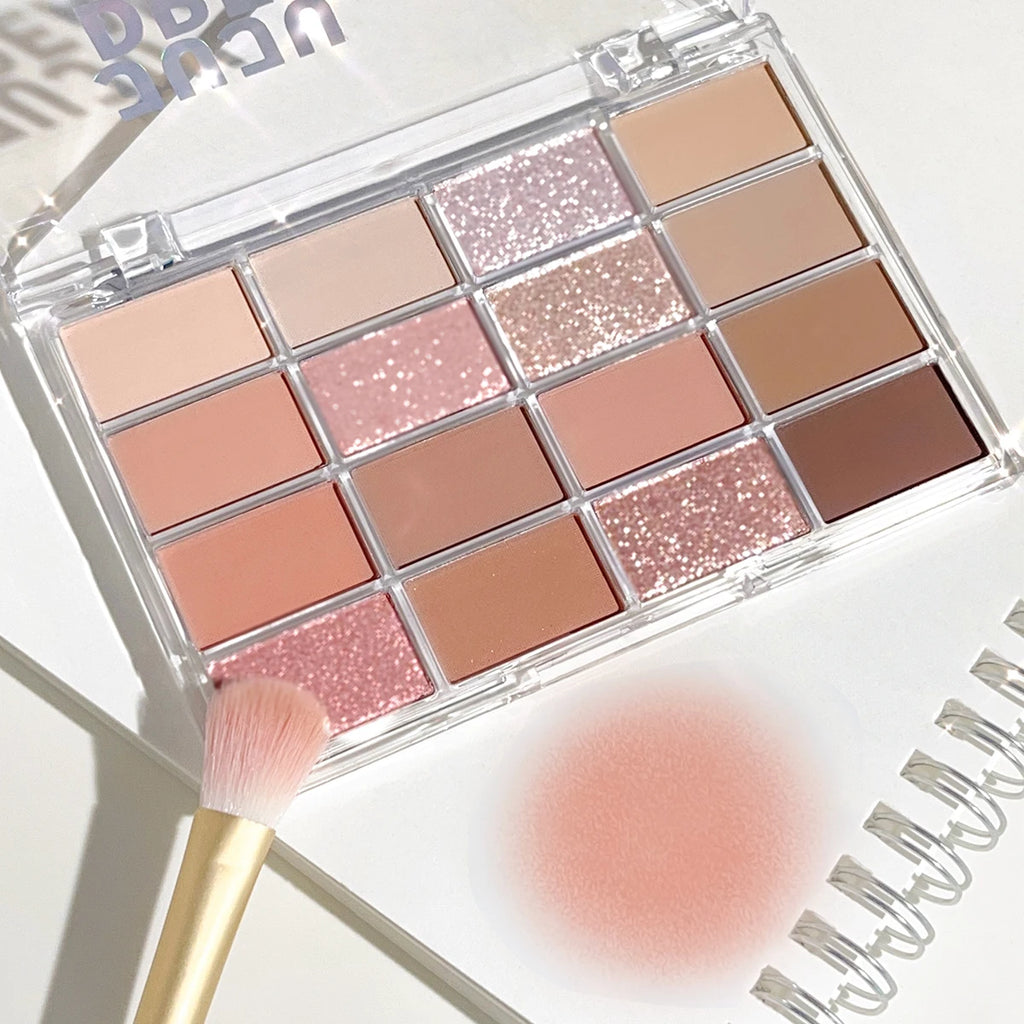 JUJU Dream 16-Color Eyeshadow Palette – Shimmer & Matte Eyeshadow Palette HIP