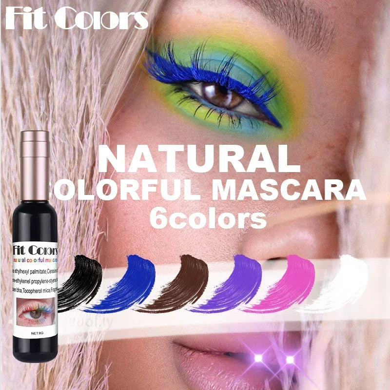 Wine Bottle 4D Silk Fiber Eyelash Mascara Waterproof Fast Dry Eyelashes Curls Extension Makeup Eyelashes Waterproof Blue Ink HIP