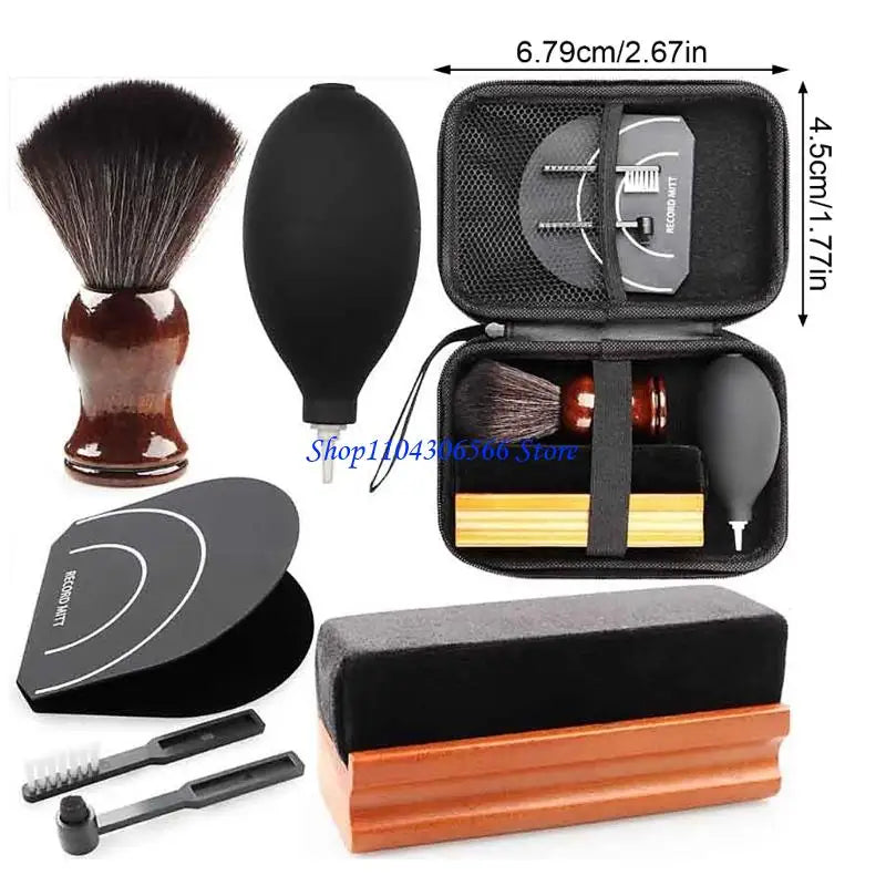7-Piece Vinyl Record Cleaning Kit – Anti-Static Brush & Bag Record Cleaning Kit HIP